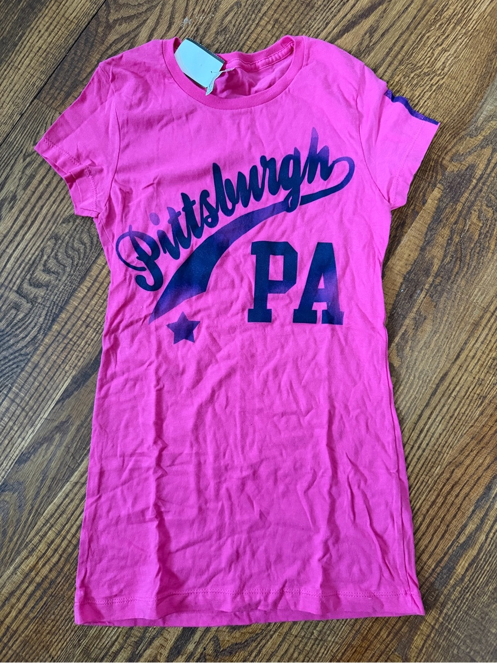 Girls' Pittsburgh PA Graphic Tee - Hot Pink